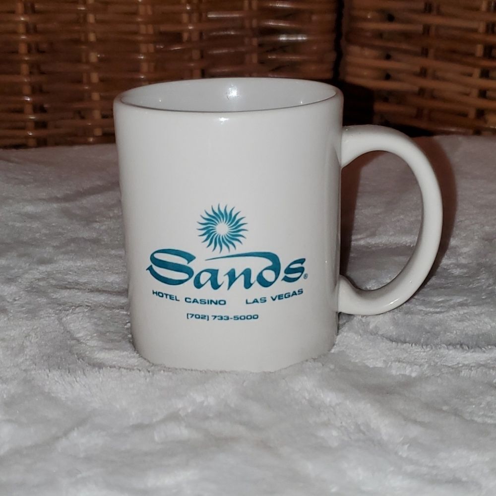 Vtg Sands Hotel Casino Las Vegas Coffee Cup
